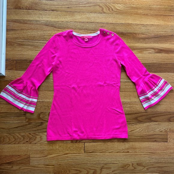 Lilly Pulitzer Pink Callee Sweater Size Small - Picture 1 of 9